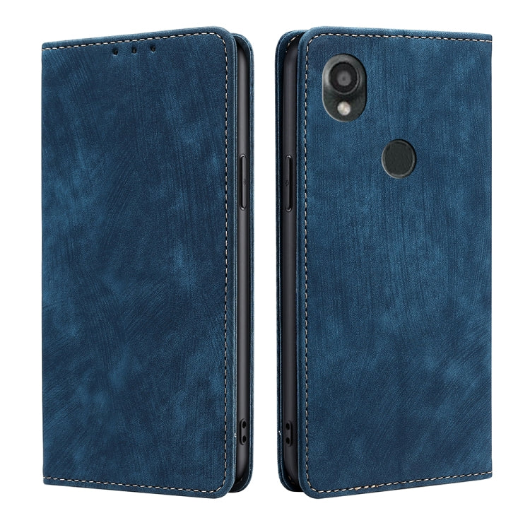 RFID Anti-theft Brush Magnetic Leather Phone Case