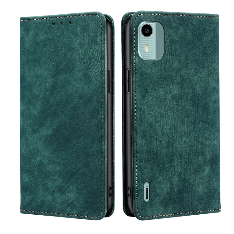 RFID Anti-theft Brush Magnetic Leather Phone Case