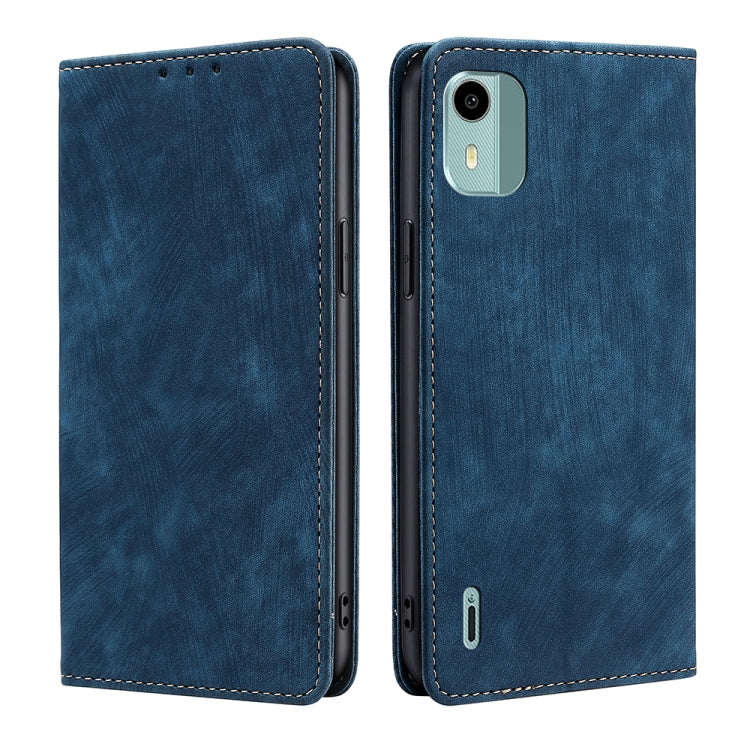 RFID Anti-theft Brush Magnetic Leather Phone Case