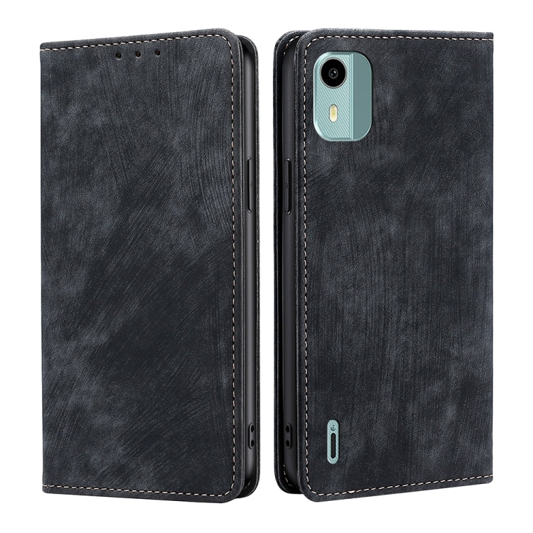 RFID Anti-theft Brush Magnetic Leather Phone Case