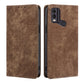 RFID Anti-theft Brush Magnetic Leather Phone Case