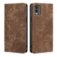 RFID Anti-theft Brush Magnetic Leather Phone Case