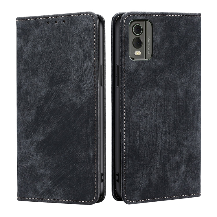 RFID Anti-theft Brush Magnetic Leather Phone Case