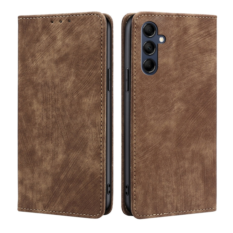 RFID Anti-theft Brush Magnetic Leather Phone Case