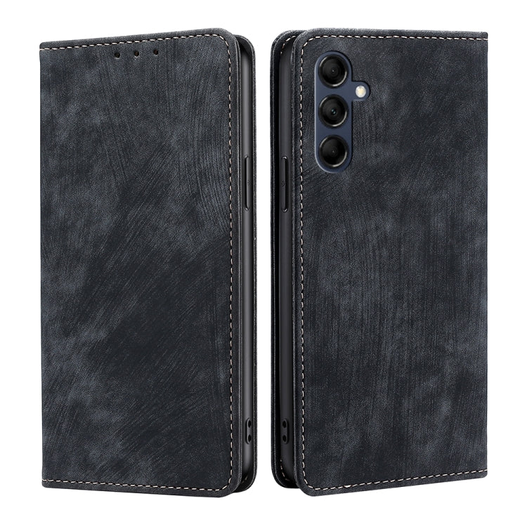RFID Anti-theft Brush Magnetic Leather Phone Case