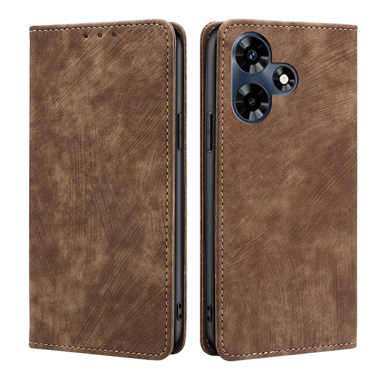 RFID Anti-theft Brush Magnetic Leather Phone Case