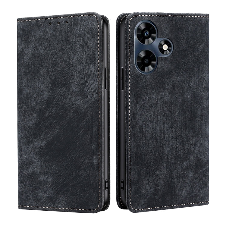 RFID Anti-theft Brush Magnetic Leather Phone Case
