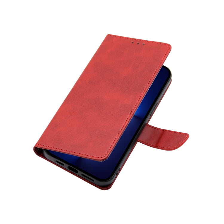 Calf Texture Buckle Flip Leather Phone Case