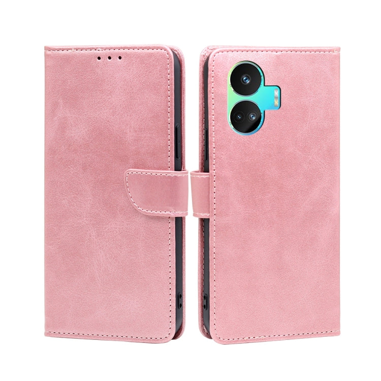 Calf Texture Buckle Flip Leather Phone Case