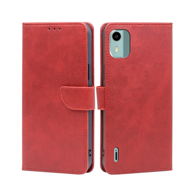 Calf Texture Buckle Flip Leather Phone Case