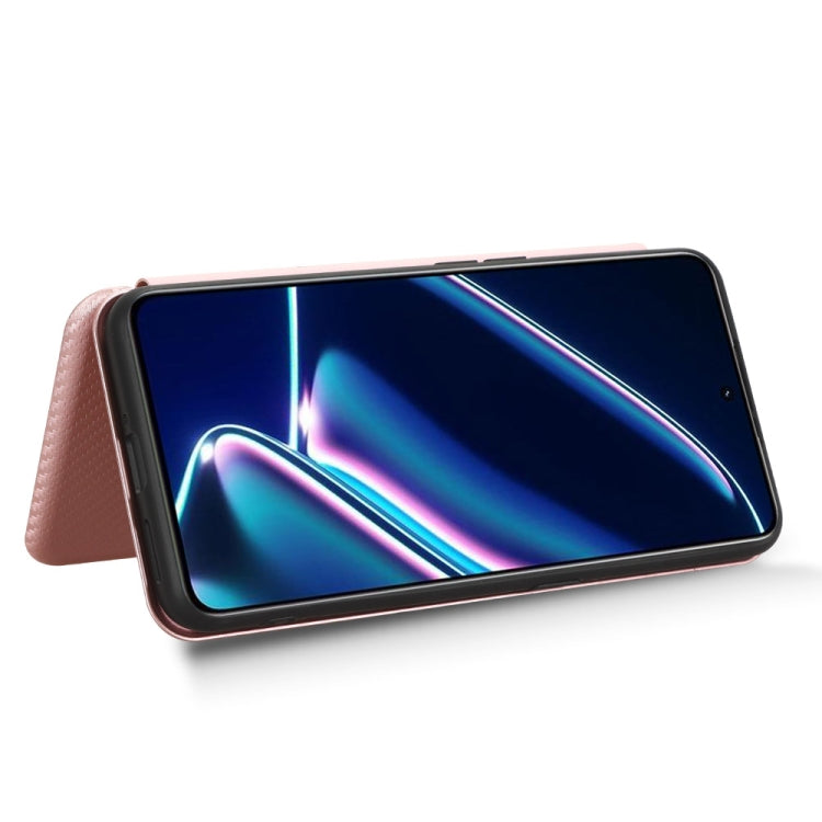 Carbon Fiber Texture Flip Leather Phone Case