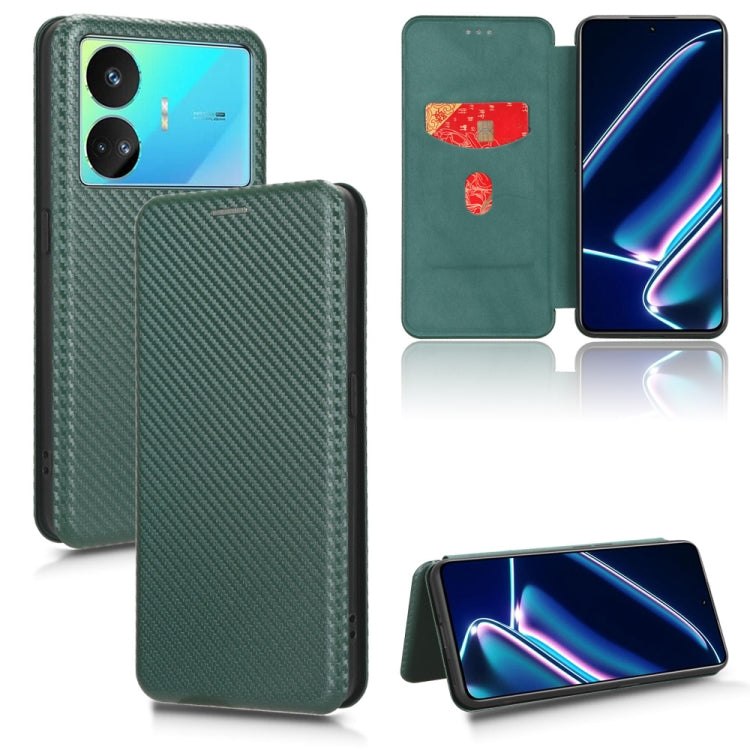 Carbon Fiber Texture Flip Leather Phone Case