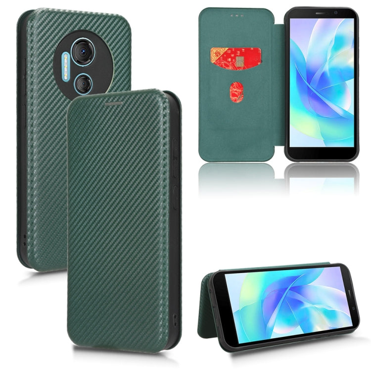 Carbon Fiber Texture Flip Leather Phone Case