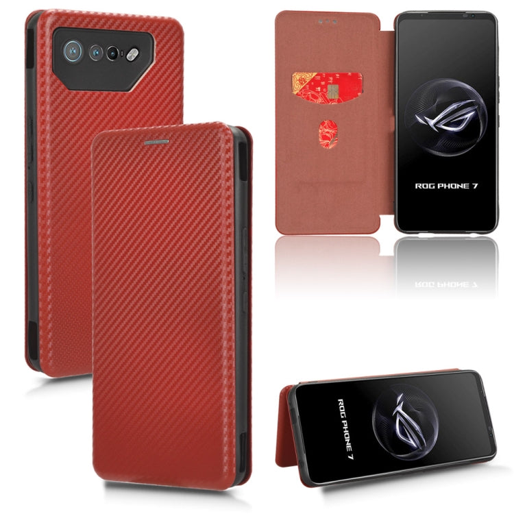 Carbon Fiber Texture Flip Leather Phone Case