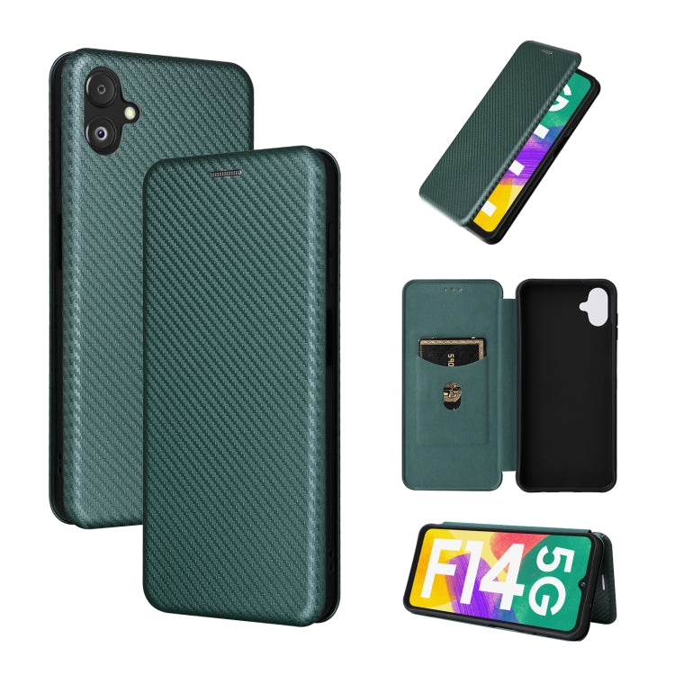 Carbon Fiber Texture Flip Leather Phone Case