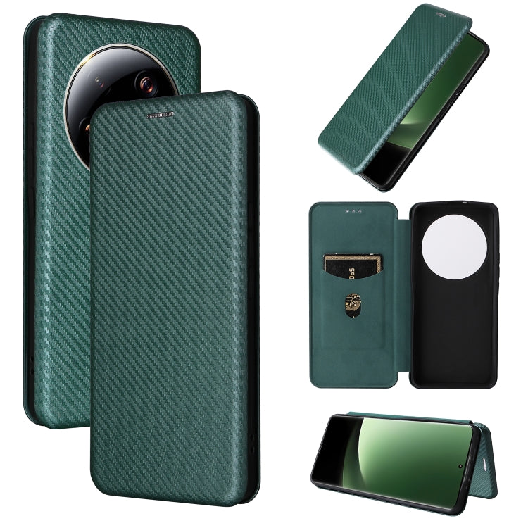Carbon Fiber Texture Flip Leather Phone Case