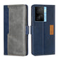 Contrast Color Side Buckle Leather Phone Case