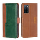 Contrast Color Side Buckle Leather Phone Case