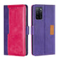Contrast Color Side Buckle Leather Phone Case