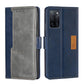 Contrast Color Side Buckle Leather Phone Case