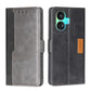Contrast Color Side Buckle Leather Phone Case