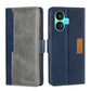 Contrast Color Side Buckle Leather Phone Case