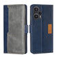 Contrast Color Side Buckle Leather Phone Case