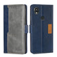 Contrast Color Side Buckle Leather Phone Case