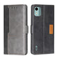 Contrast Color Side Buckle Leather Phone Case