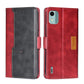 Contrast Color Side Buckle Leather Phone Case