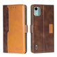 Contrast Color Side Buckle Leather Phone Case