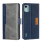 Contrast Color Side Buckle Leather Phone Case