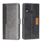 Contrast Color Side Buckle Leather Phone Case