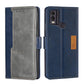 Contrast Color Side Buckle Leather Phone Case