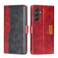 Contrast Color Side Buckle Leather Phone Case