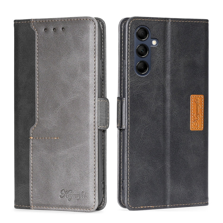 Contrast Color Side Buckle Leather Phone Case