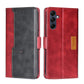 Contrast Color Side Buckle Leather Phone Case