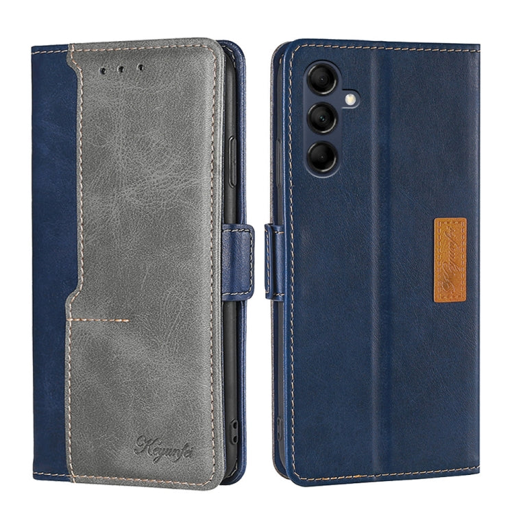 Contrast Color Side Buckle Leather Phone Case