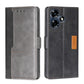 Contrast Color Side Buckle Leather Phone Case