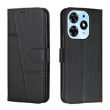 Stitching Calf Texture Buckle Leather Phone Case