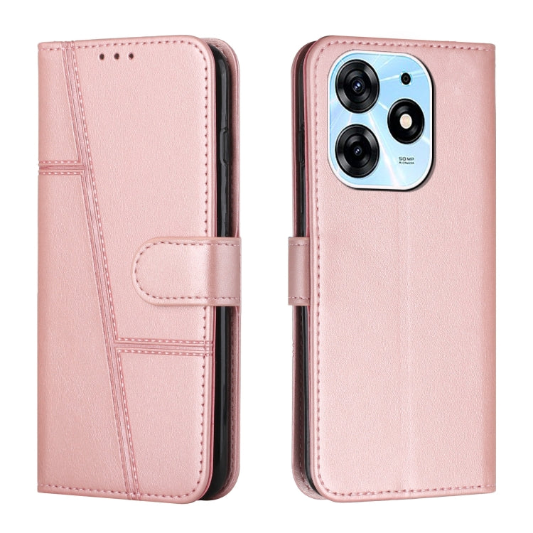 Stitching Calf Texture Buckle Leather Phone Case