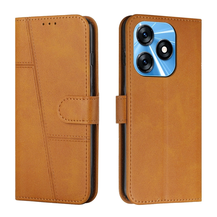 Stitching Calf Texture Buckle Leather Phone Case