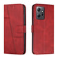 Stitching Calf Texture Buckle Leather Phone Case