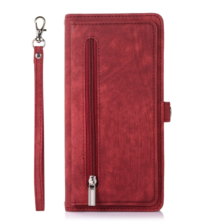 Zipper Card Slot Buckle Wallet Leather Phone Case, For Samsung Galaxy Note20 Ultra, For Samsung Galaxy S10, For Samsung Galaxy S20+, For Samsung Galaxy S21, For Samsung Galaxy S21+