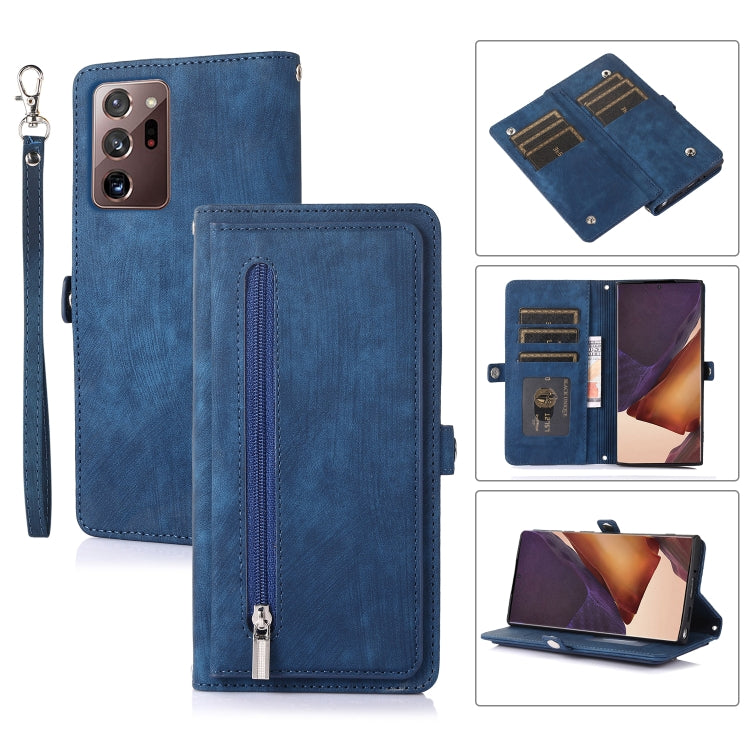 Zipper Card Slot Buckle Wallet Leather Phone Case, For Samsung Galaxy Note20 Ultra, For Samsung Galaxy S10, For Samsung Galaxy S20+, For Samsung Galaxy S21, For Samsung Galaxy S21+