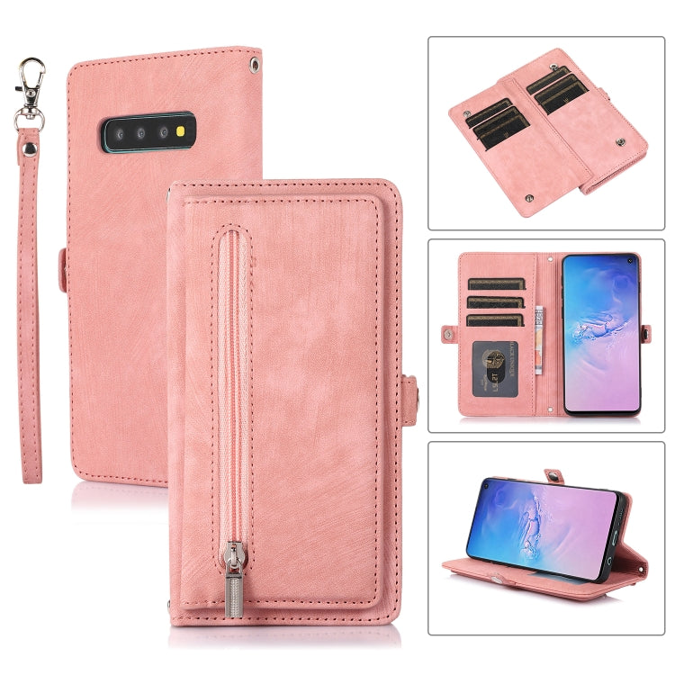 Zipper Card Slot Buckle Wallet Leather Phone Case, For Samsung Galaxy Note20 Ultra, For Samsung Galaxy S10, For Samsung Galaxy S20+, For Samsung Galaxy S21, For Samsung Galaxy S21+