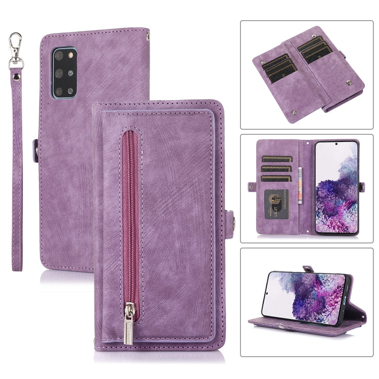 Zipper Card Slot Buckle Wallet Leather Phone Case, For Samsung Galaxy Note20 Ultra, For Samsung Galaxy S10, For Samsung Galaxy S20+, For Samsung Galaxy S21, For Samsung Galaxy S21+
