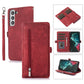Zipper Card Slot Buckle Wallet Leather Phone Case, For Samsung Galaxy Note20 Ultra, For Samsung Galaxy S10, For Samsung Galaxy S20+, For Samsung Galaxy S21, For Samsung Galaxy S21+