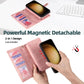 Zipper Wallet Magnetic Detachable Leather Phone Case, For Samsung Galaxy S23 5G, For Samsung Galaxy S23+ 5G, For Samsung Galaxy S23 Ultra 5G, For Samsung Galaxy S22 5G, For Samsung Galaxy S22+ 5G, For Samsung Galaxy S22 Ultra 5G, For Samsung Galaxy S21...