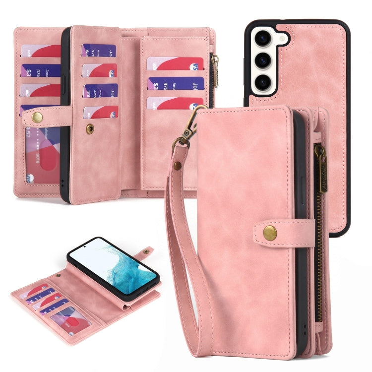 Zipper Wallet Magnetic Detachable Leather Phone Case, For Samsung Galaxy A22 5G, For Samsung Galaxy A32 5G, For Samsung Galaxy A32 4G, For Samsung Galaxy A33 5G, For Samsung Galaxy A42 5G, For Samsung Galaxy A50, For Samsung Galaxy A51 4G��������������...